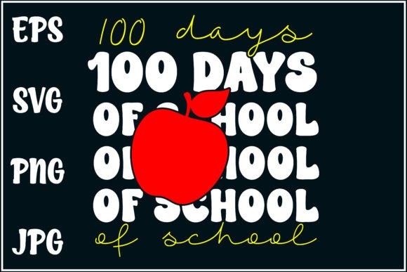 100 Days School Kids Tee Graphics & T-Shirt Designs