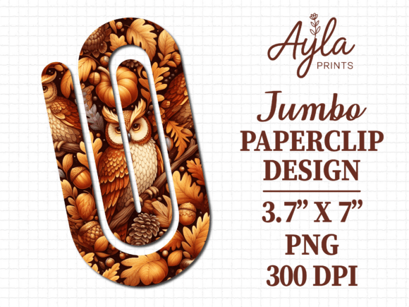Autumn Owl Graphics for Crafts & Web