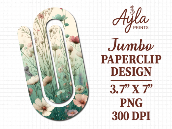 Cottagecore Garden Jumbo Paperclip PNG: Crafts & Graphics Review