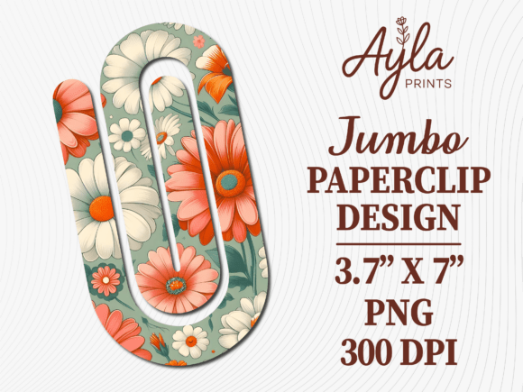 Daisy Paperclip PNG: Graphics for Crafts