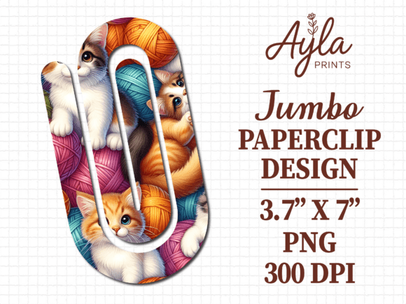 Knitting Yarn Craft Jumbo Paperclip PNG for Graphics