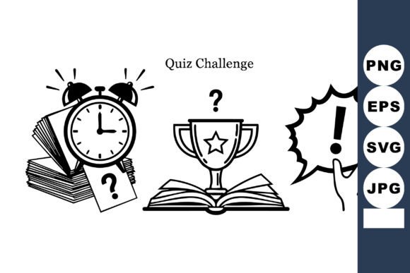 Minimal Quiz Icons: Graphics for Crafts