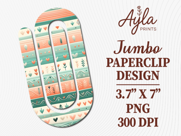Mint Green Heart Jumbo Paperclip Design Review