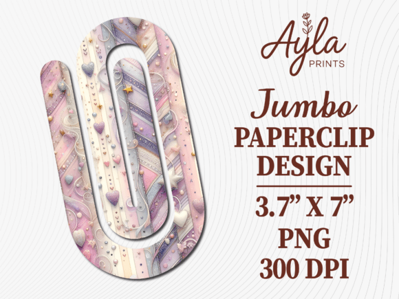 Pastel Heart Waterclip Graphics for Crafts