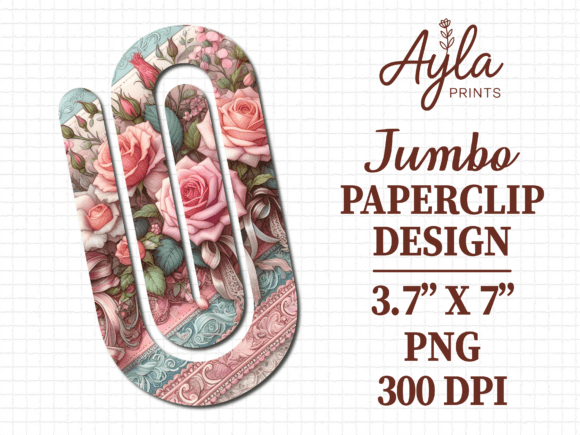 Review: Rose Flower Glitter Jumbo Paperclip Design