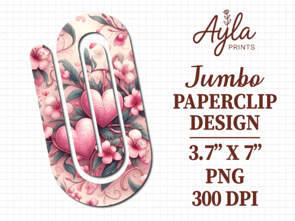 Summer Floral Paperclip Graphics for Crafts