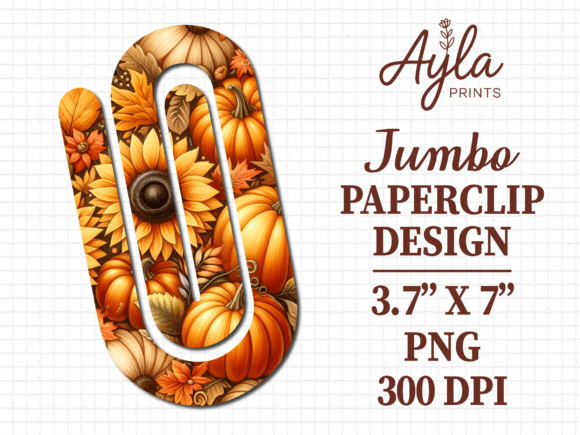 Sunflower Autumn Fall Jumbo Paperclip Review