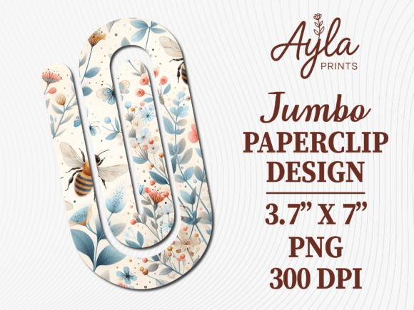Wildflower Paperclip Graphics for Crafts